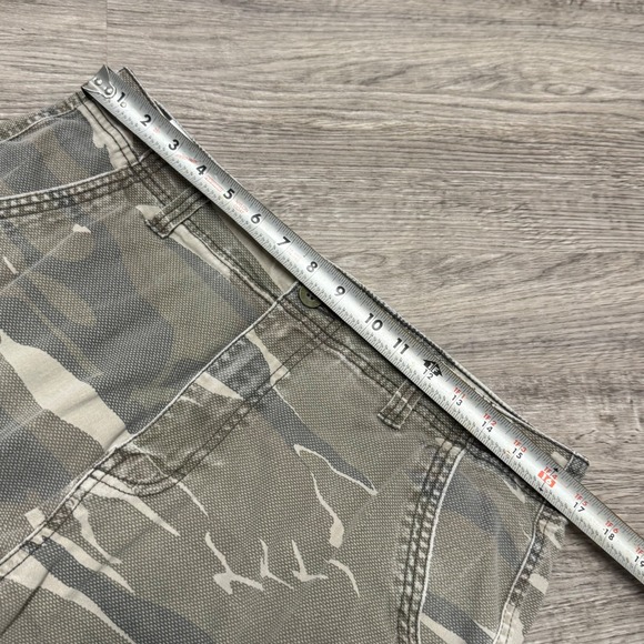 Iron Co Mens Y2K Camo Cargo Shorts Size 32 Text Mud Camo 1435620S Green Brown - Picture 6 of 11